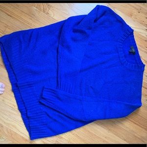 Royal blue wool sweater by JCrew